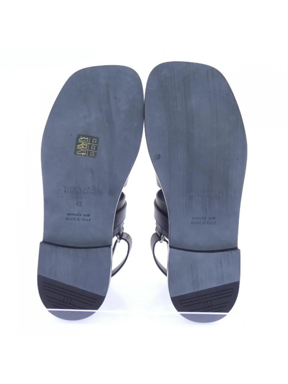 Hermes Maiki Sandals Black